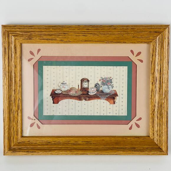 Two Victorian Country Shelves Vintage Home Decor Prints 9 1/2 x 7 1/2" - Picture 2 of 7